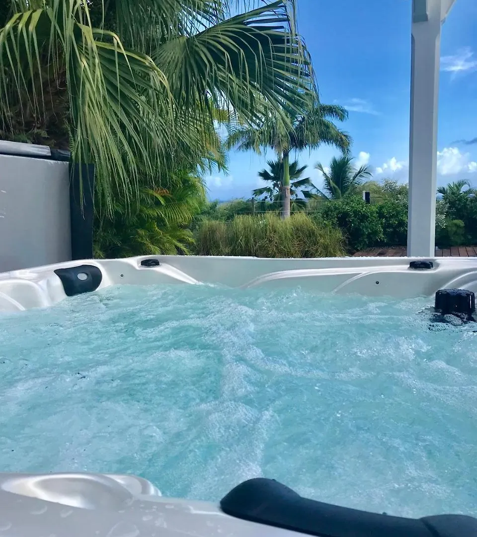 Villa Paradis - Vue Mer, Piscine, Jacuzzi Et Acces A La Plage Gros Sable Sainte-Anne